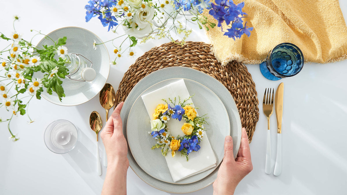 Blumen-Serviettenringe selbstgemacht